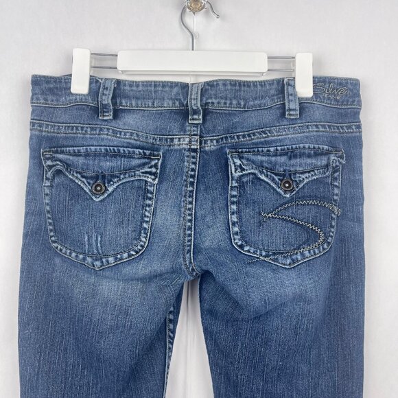 Silver Jeans Denim Pioneer Boot Cut Low Rise Jeans Size 30 - Picture 10 of 13